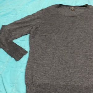 Worthington charcoal gray round neck sweater
